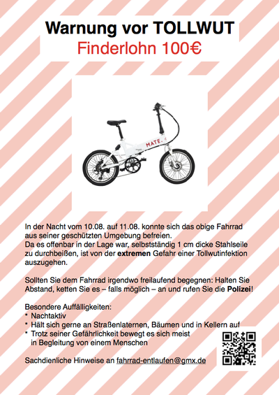 Galerie Bild 1 zu Tollwütiges Fahrrad